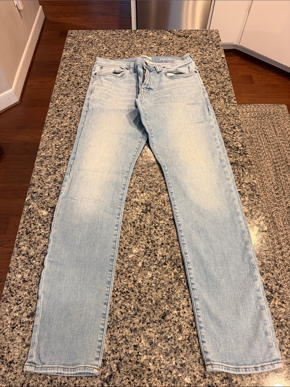 Madewell Pale Blue Slim Straight Jeans